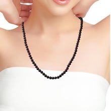 Natural Garnet Plain Ball 5mm Gemstone Necklace Jewelry