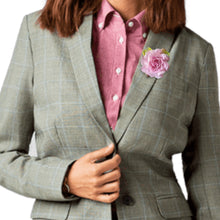 Handmade Brooch Boutonniere Unique Fish Scales Lavender Purple Rose