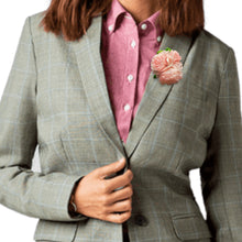 Handmade Brooch Boutonniere Unique Fish Scales Tri-Sided Blush Pink Rose