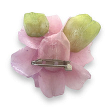 Handmade Brooch Boutonniere Unique Fish Scales Lavender Purple Rose