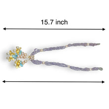 Natural Amethyst Citrine Swiss Blue Topaz Pearl Gemstone Handmade Necklace