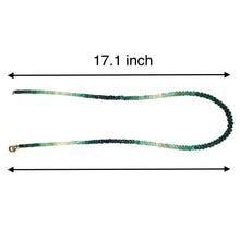 Natural Emerald Rondelle Facet Cut Beads Precious Necklace