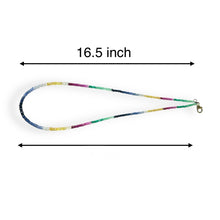 Natural Emerald Ruby Blue & Yellow Sapphire Multi Precious Necklace Jewelry