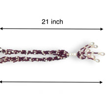 Natural Garnet Plain Ball & Pearl Gemstone Handmade Necklace