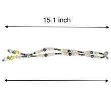 Natural Multi Tourmaline Pearl Citrine Peridot Multi Colored Gemstone Necklace