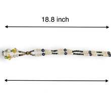 Natural Multi Tourmaline Pearl Citrine Peridot Birth Necklace Jewelry