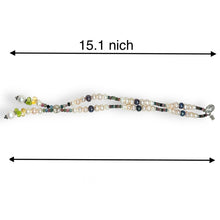 Natural Multi Tourmaline Pearl Peridot Citrine Unique Necklace Jewelry