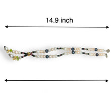 Natural Multi Tourmaline & Pearl Citrine Peridot Birthstone Necklace