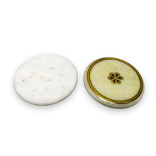 24K Gold Marble Handcrafted Rocking Chair Coaster 6 PC Set