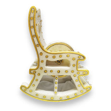 24K Gold Marble Handcrafted Rocking Chair Coaster 6 PC Set