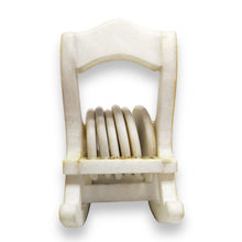 24K Gold Marble Handcrafted Rocking Chair Coaster 6 PC Set