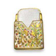 Marble 24K Gold Floral Handcrafted Organizer Stand