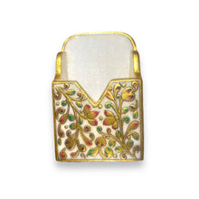 Marble 24K Gold Floral Handcrafted Organizer Stand