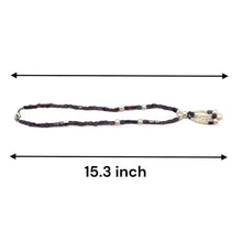 Natural Garnet Chobra & Pearl Plain Gemstone Necklace