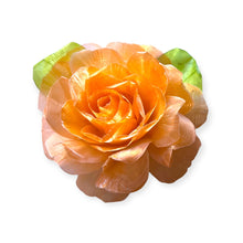 Handmade Brooch Boutonniere Unique Fish Scales Amber Rose