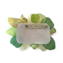 Handmade Brooch Boutonniere Unique Fish Scales Tri-Sided White Rose