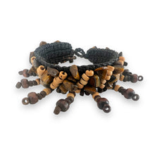 Handmade Brown Coconut Shell Tiger's eye Bracelet 7 Inch Artisan Design Wristband