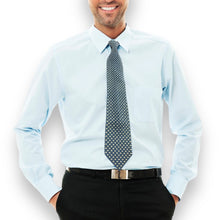 Handcrafted Pearl Tie Hues of Blue White Unique Neckwear