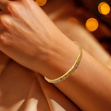 Vintage-Inspired Yellow Gold Plated Bangle 500ml with Detailed Geometric Engravings and Traditional Electroplated 1 Piece Gold Bangle