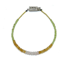 Mix Natural Semiprecious Stone Facet Rondelle Beads Bracelet