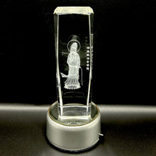 3D Crystal Kuan Yin Lamp Goddess of Compassion