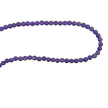 Natural Amethyst Africa Plain Ball 5mm Gemstone Necklace Jewelry