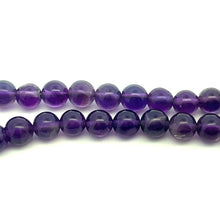 Handmade Necklace Natural Amethyst Gemstone Plain Ball Beaded Jewelry
