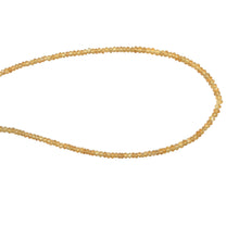 Natural Citrine Rondelle Facet Bead Gemstone Necklace Jewelry