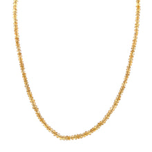 Natural Citrine Rondelle Facet Bead Gemstone Necklace Jewelry