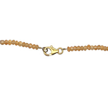 Natural Citrine Rondelle Facet Bead Gemstone Necklace Jewelry