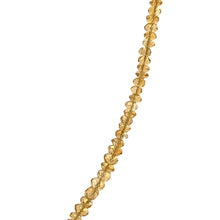 Natural Citrine Rondelle Facet Bead Gemstone Necklace Jewelry