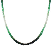 Natural Emerald Rondelle Facet Cut Beads Precious Necklace