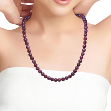 Natural Ruby Plain Ball Gemstone Precious Gemstone Necklace