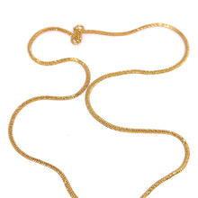 Yellow Gold Plated Fashionable 28” Snake Chain Necklace Jewelry