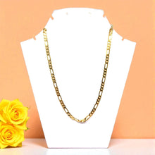 Chic Gold Electroplated Cuban and Chain Link Figaro Necklace Jewelry