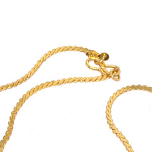 Gold Plated Serpentine Joint S- Shaped Links Chain Necklace Jewelry