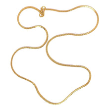 Yellow Gold Plated Fashionable 28” Snake Chain Necklace Jewelry