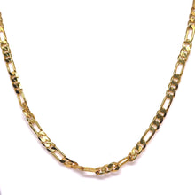 Gold Plated Figaro Unique Chain Necklace Jewelry