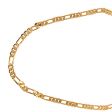 Gold Plated Figaro Unique Chain Necklace Jewelry