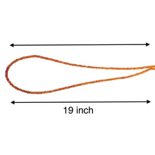 Natural Carnelian Rondelle Facet Bead Gemstone Necklace Jewelry