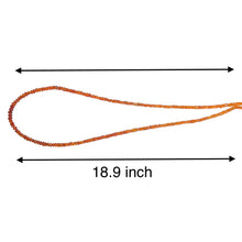 Natural Carnelian Rondelle Facet Bead Gemstone Necklace Jewelry