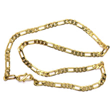 Gold Plated Chain Classic Figaro Style Necklace Jewelry