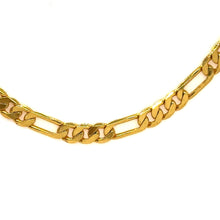 Gold Plated Chain Figaro Unique Fashion Necklace Jewelry