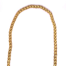 Gold plated Square Wheat Engraved Chain Gold Plated Necklace Jewelry