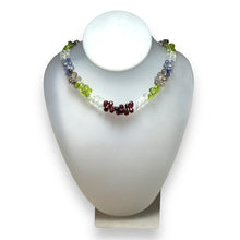 Natural Amethyst Prehnite Iolite Smoky Quartz Peridot White Topaz Garnet Necklace