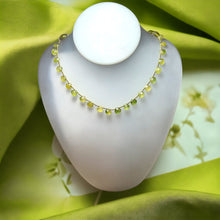 Natural Emerald Heart Briolette Bead Gemstone Necklace Jewelry