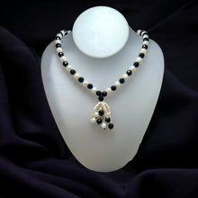 Natural Tourmaline & Pearl Gemstone Handmade Necklace