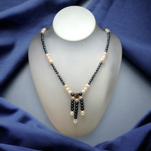 Natural Pink Green Tourmaline Peridot Pearl Multi Color Necklace