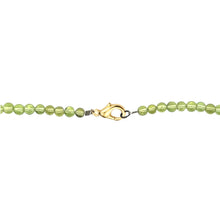 Natural Peridot 4mm Plain Ball Gemstone Necklace Jewelry