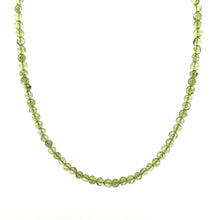Natural Peridot 4mm Plain Ball Gemstone Necklace Jewelry